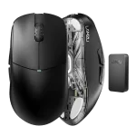 Lamzu Atlantis OG V2 Pro Black (4K Compatible) Wireless Gaming Mouse - 57g, Pixart PAW3395, 2.4GHz + USB-C, 4K receiver included