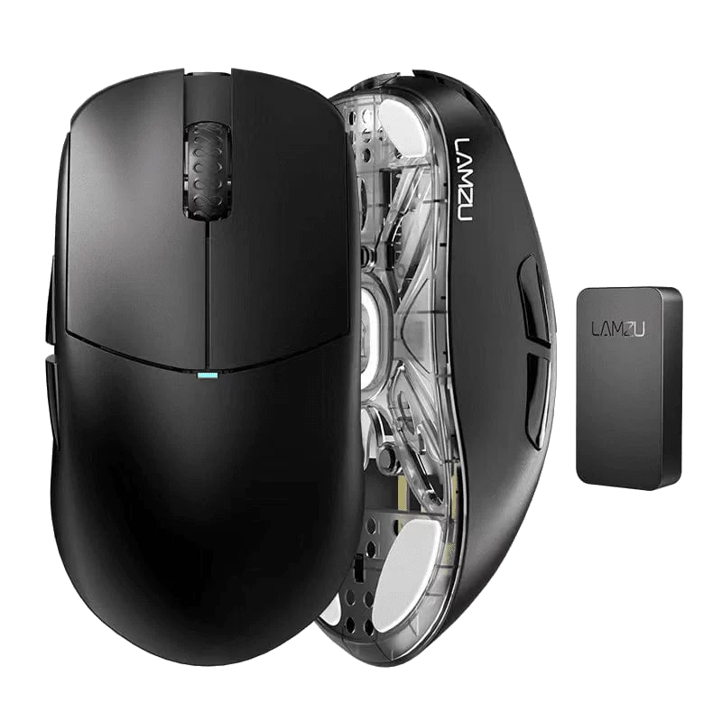 Lamzu Atlantis OG V2 Pro Black (4K Compatible) Wireless Gaming Mouse - 57g, Pixart PAW3395, 2.4GHz + USB-C, 4K receiver included 1 Lamzu Atlantis OG V2 Pro Black (4K Compatible) Wireless Gaming Mouse - 57g, Pixart PAW3395, 2.4GHz + USB-C, 4K receiver included