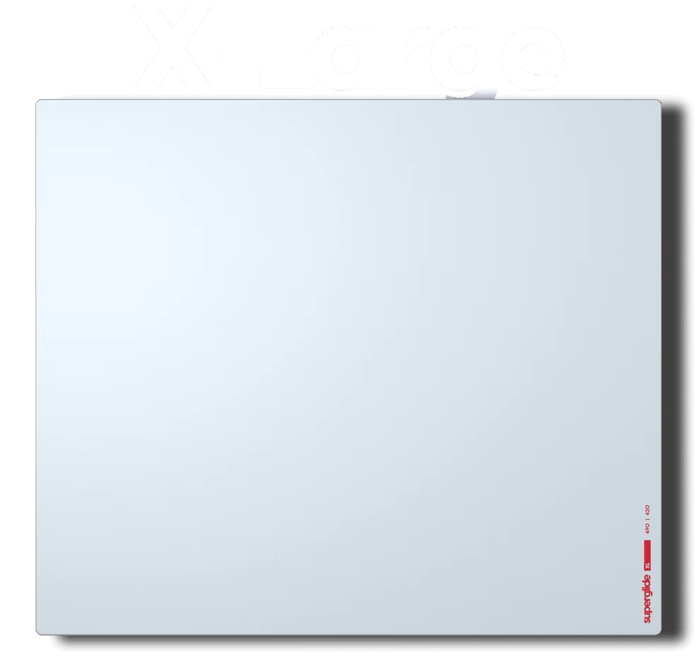 Pulsar Superglide Glass Mousepad XL White 57720646 ab43 4802 8fd3 abfaeb4488aa