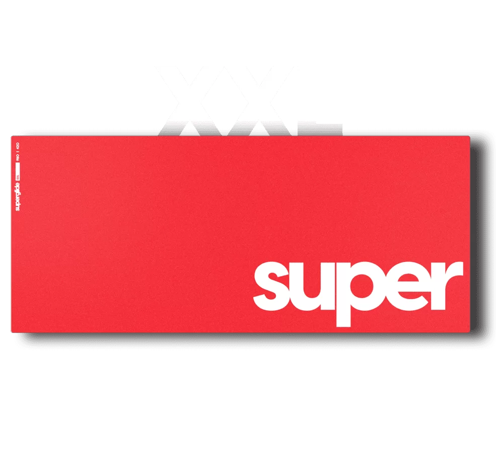 Pulsar Superglide Glass Mousepad XXL Red