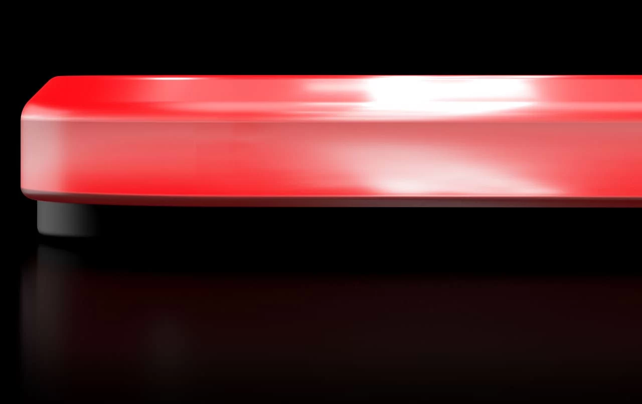 Pulsar Superglide Glass Mousepad side view