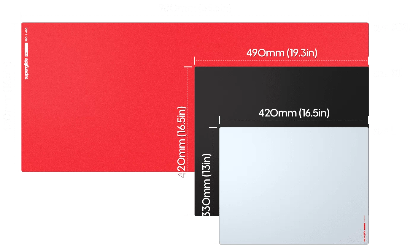 Pulsar Superglide Glass Mousepad size2