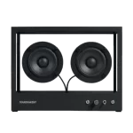 TRANSPARENT Small Transparent Speaker - Black, 2.0 Dual Speaker, Bluetooth 5.0, Multi Room Audio