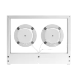 TRANSPARENT Small Transparent Speaker - White, 2.0 Dual Speaker, Bluetooth 5.0, Multi Room Audio