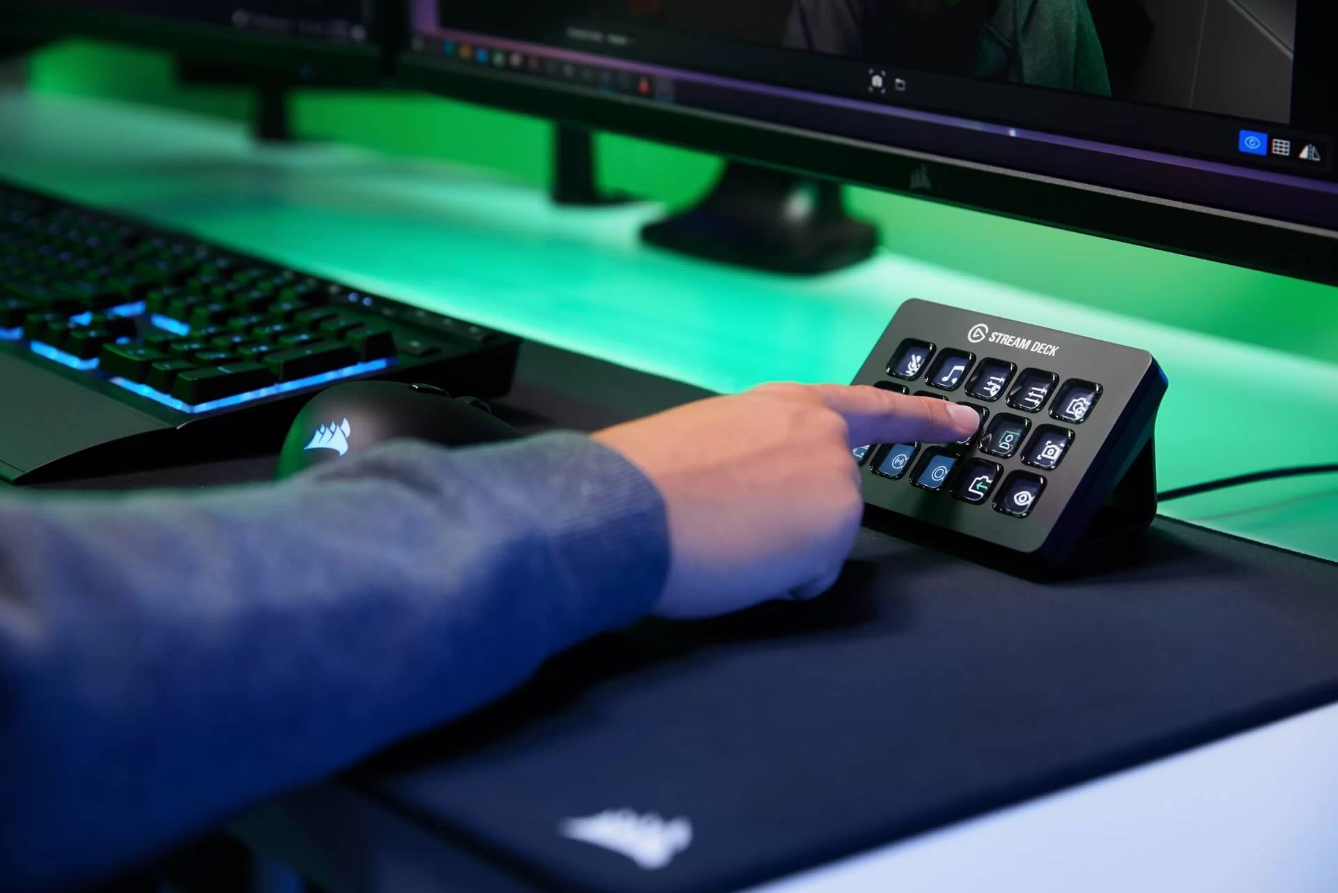 Stream Deck Camera Hub Control Lifestyle Shot HD