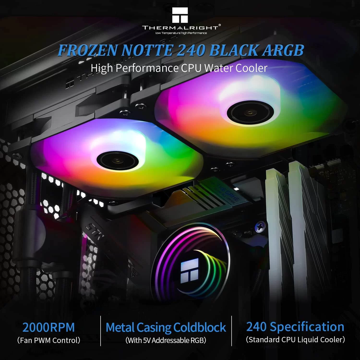 THERMALRIGHT Frozen Notte Black 240 ARGB Page mobile 3