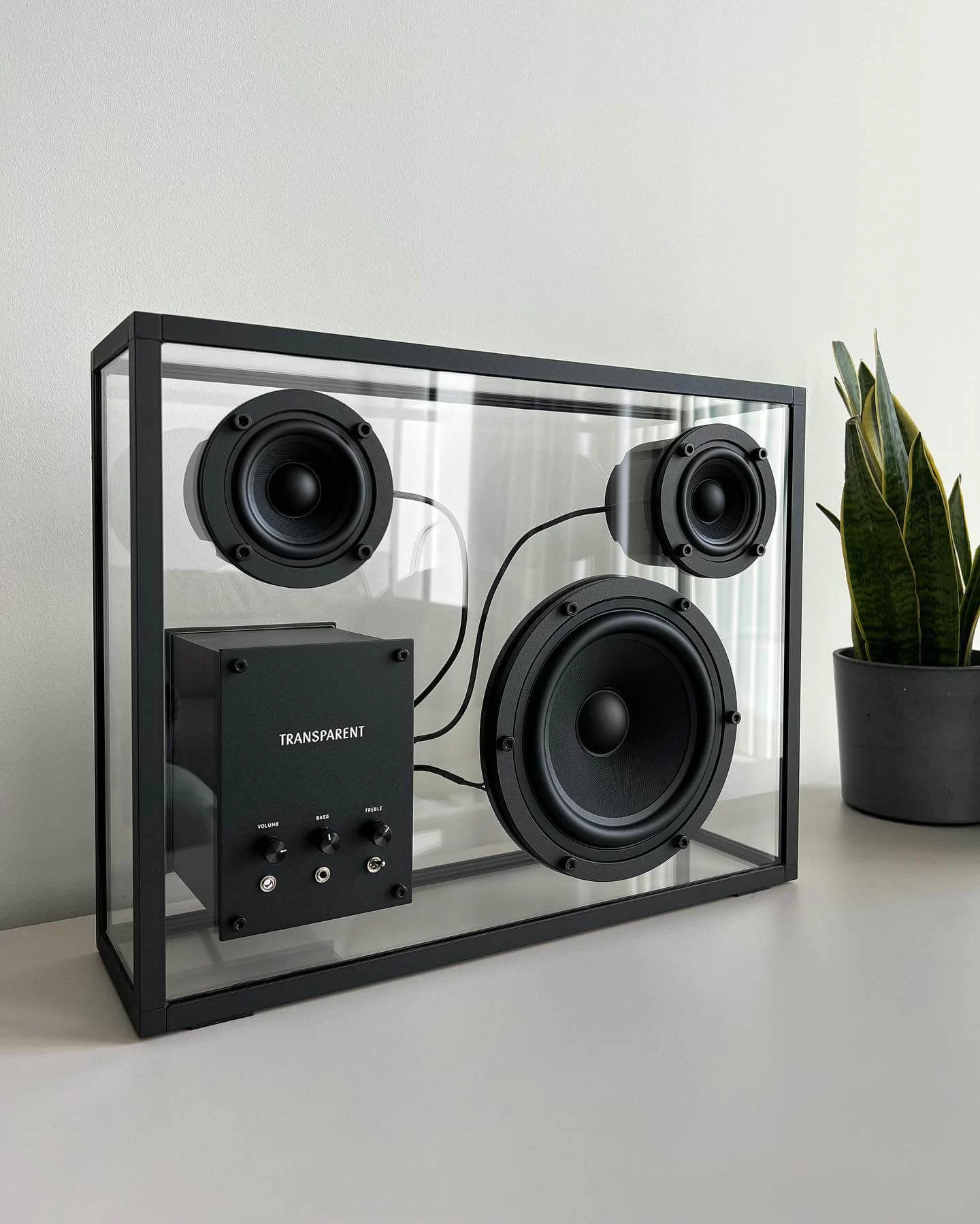 Transparent Speaker Black gallery 4