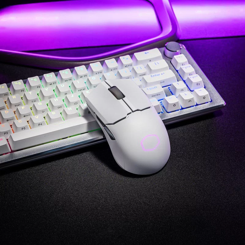 Cooler Master MM712 Lightweight Wireless White Gaming Mouse - 59g, 19000 dpi, RGB, PixArt Optical Sensor, Pure PTFE Mouse Feet 11 Cooler Master MM712 Lightweight Wireless White Gaming Mouse - 59g, 19000 dpi, RGB, PixArt Optical Sensor, Pure PTFE Mouse Feet - Ảnh 11