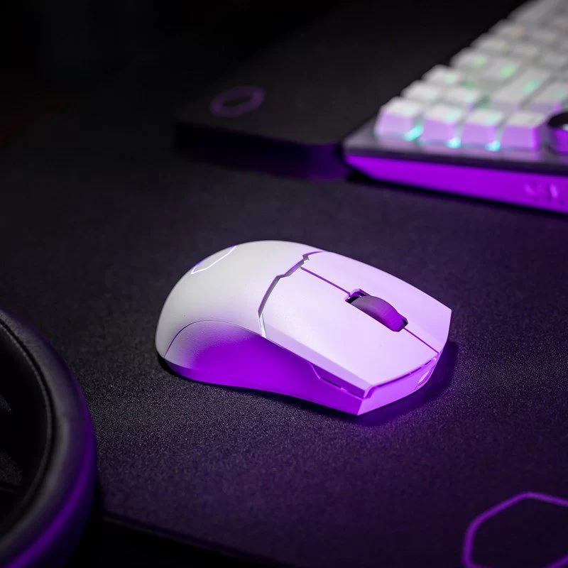 Cooler Master MM712 Lightweight Wireless White Gaming Mouse - 59g, 19000 dpi, RGB, PixArt Optical Sensor, Pure PTFE Mouse Feet 12 Cooler Master MM712 Lightweight Wireless White Gaming Mouse - 59g, 19000 dpi, RGB, PixArt Optical Sensor, Pure PTFE Mouse Feet - Ảnh 12
