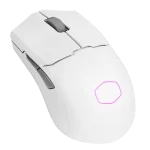 Cooler Master MM712 Lightweight Wireless White Gaming Mouse - 59g, 19000 dpi, RGB, PixArt Optical Sensor, Pure PTFE Mouse Feet
