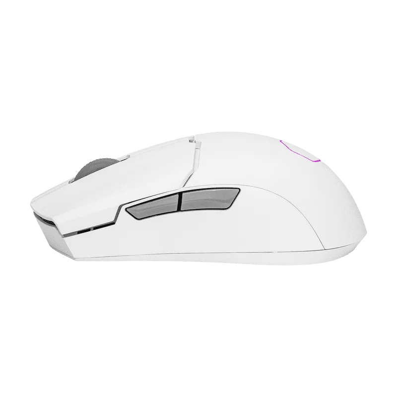 Cooler Master MM712 Lightweight Wireless White Gaming Mouse - 59g, 19000 dpi, RGB, PixArt Optical Sensor, Pure PTFE Mouse Feet 5 Cooler Master MM712 Lightweight Wireless White Gaming Mouse - 59g, 19000 dpi, RGB, PixArt Optical Sensor, Pure PTFE Mouse Feet - Ảnh 5