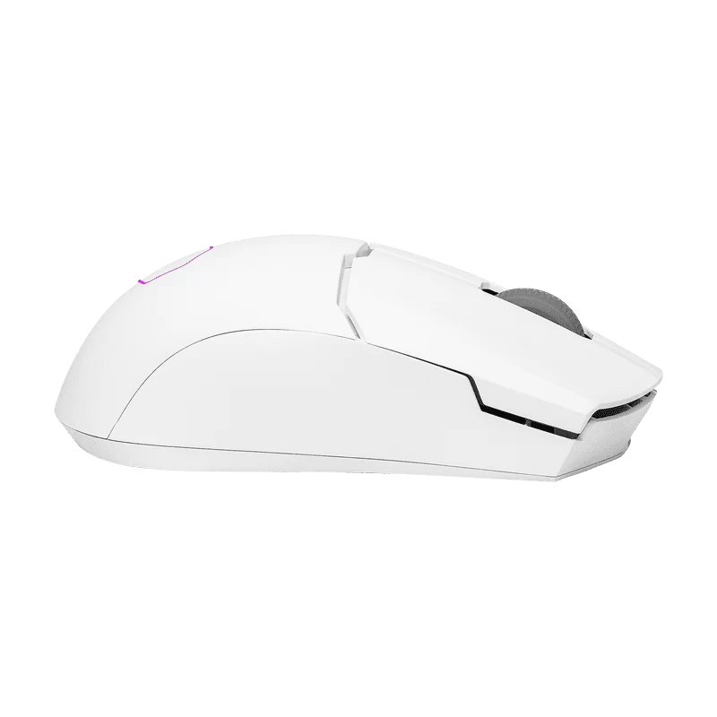 Cooler Master MM712 Lightweight Wireless White Gaming Mouse - 59g, 19000 dpi, RGB, PixArt Optical Sensor, Pure PTFE Mouse Feet 6 Cooler Master MM712 Lightweight Wireless White Gaming Mouse - 59g, 19000 dpi, RGB, PixArt Optical Sensor, Pure PTFE Mouse Feet - Ảnh 6