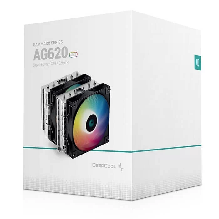 Deepcool AG620 ARGB CPU Air Cooler - Dual-Tower CPU Cooler, 2x 120mm Fan, 6x Copper Heat Pipes, Intel/AMD Support 11 Deepcool AG620 ARGB CPU Air Cooler - Dual-Tower CPU Cooler, 2x 120mm Fan, 6x Copper Heat Pipes, Intel/AMD Support - Ảnh 11