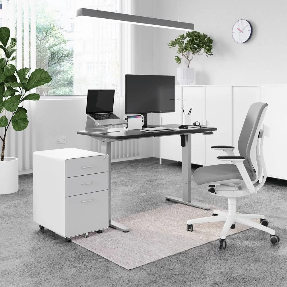 NiceDesign PUSILUNG - Mặt bàn đen - 120x60x2.5cm - Height Adjustable Standing Desk 7 NiceDesign PUSILUNG - Mặt bàn đen - 120x60x2.5cm - Height Adjustable Standing Desk - Ảnh 7