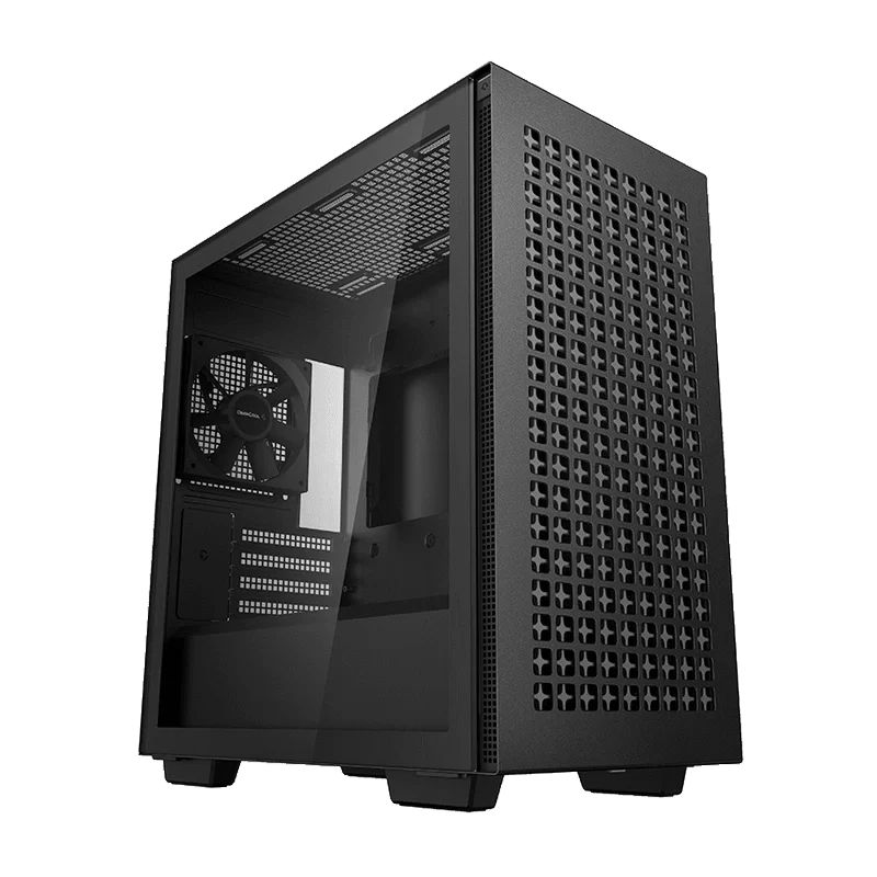 DEEPCOOL CH370 Compact Powerhouse Case - Black, Tempered Glass, M-ATX Case, 1x120mm fan includes 1 DEEPCOOL CH370 Compact Powerhouse Case - Black, Tempered Glass, M-ATX Case, 1x120mm fan includes