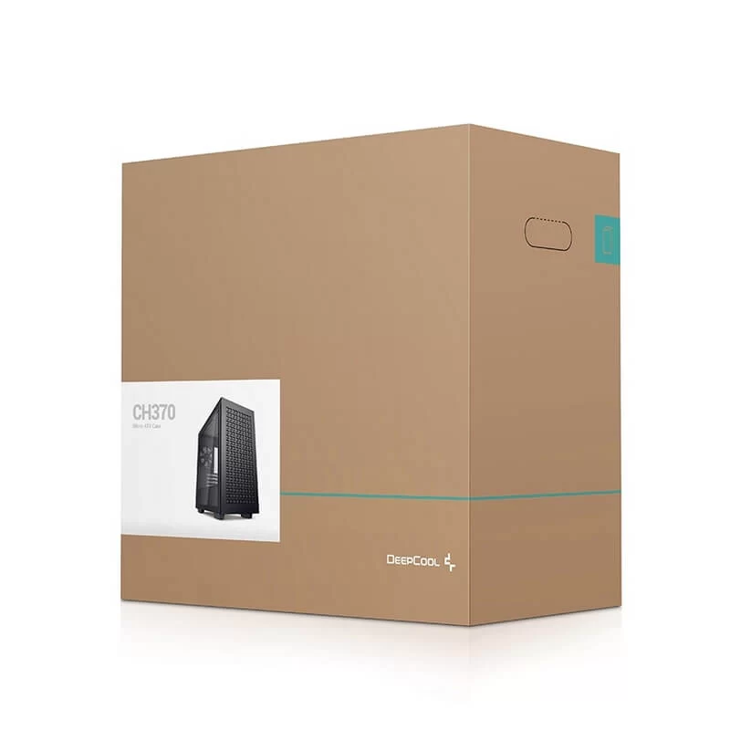 DEEPCOOL CH370 Compact Powerhouse Case - Black, Tempered Glass, M-ATX Case, 1x120mm fan includes 14 DEEPCOOL CH370 Compact Powerhouse Case - Black, Tempered Glass, M-ATX Case, 1x120mm fan includes - Ảnh 14