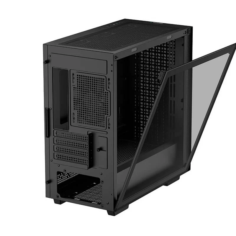 DEEPCOOL CH370 Compact Powerhouse Case - Black, Tempered Glass, M-ATX Case, 1x120mm fan includes 8 DEEPCOOL CH370 Compact Powerhouse Case - Black, Tempered Glass, M-ATX Case, 1x120mm fan includes - Ảnh 8