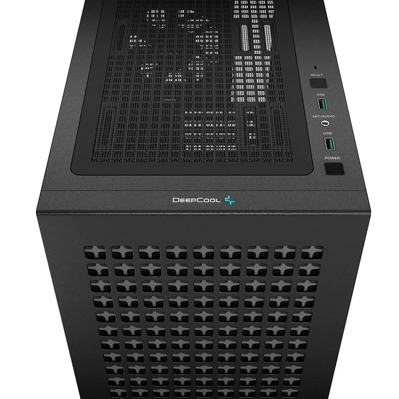 DEEPCOOL CH370 Compact Powerhouse Case - Black, Tempered Glass, M-ATX Case, 1x120mm fan includes 9 DEEPCOOL CH370 Compact Powerhouse Case - Black, Tempered Glass, M-ATX Case, 1x120mm fan includes - Ảnh 9