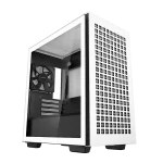 DEEPCOOL CH370 WH Compact Powerhouse Case - White, Tempered Glass, M-ATX Case, 1x120mm fan includes