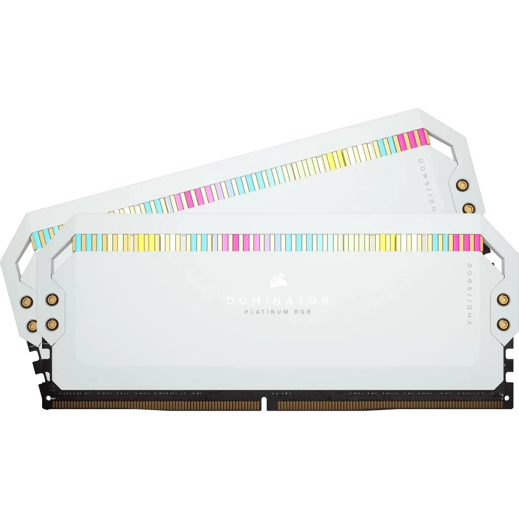 CORSAIR Dominator Platinum RGB 64GB Memory Kit - White, 64GB (2x32GB) DDR5, 5200MHz, CL40 (CMT64GX5M2B5200C40W) 1 CORSAIR Dominator Platinum RGB 64GB Memory Kit - White, 64GB (2x32GB) DDR5, 5200MHz, CL40 (CMT64GX5M2B5200C40W)