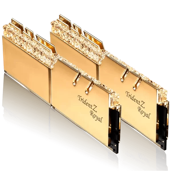 G.Skill Trident Z Royal Memory Kit - Gold, 16GB (2x8GB) DDR4, 3600MHz CL18 (F4-3600C18D-16GTRG) 3 G.Skill Trident Z Royal Memory Kit - Gold, 16GB (2x8GB) DDR4, 3600MHz CL18 (F4-3600C18D-16GTRG) - Ảnh 3