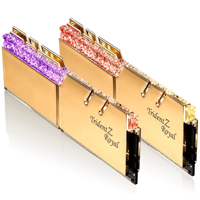 G.Skill Trident Z Royal Memory Kit - Gold, 16GB (2x8GB) DDR4, 3600MHz CL18 (F4-3600C18D-16GTRG) 4 G.Skill Trident Z Royal Memory Kit - Gold, 16GB (2x8GB) DDR4, 3600MHz CL18 (F4-3600C18D-16GTRG) - Ảnh 4