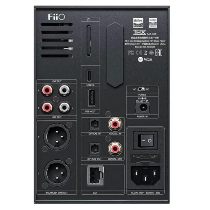 FiiO R7 HiFi Streaming Music Player - Black - - Wireless + BT 5.0, ES9O68AS+THX 788+*2, DC/AC Dual Power, 3w output power, Snapdragon 660+Android 10, Roon Ready 6 FiiO R7 HiFi Streaming Music Player - Black - - Wireless + BT 5.0, ES9O68AS+THX 788+*2, DC/AC Dual Power, 3w output power, Snapdragon 660+Android 10, Roon Ready - Ảnh 6