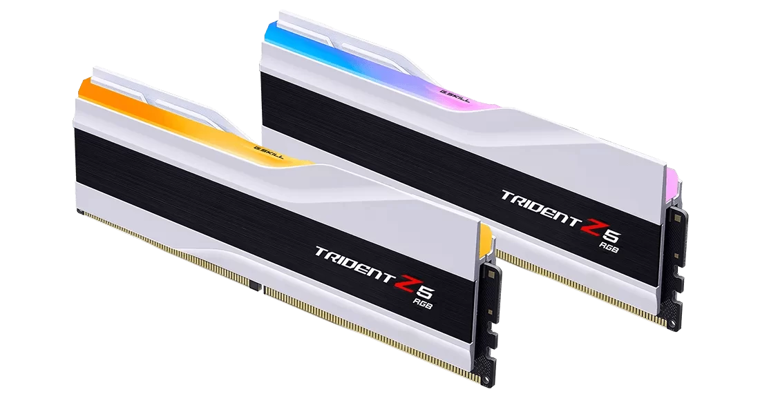 G.Skill Trident Z5 RGB White 48GB (2x24GB) Memory Kit - Intel XMP, 7200MHz CL46 (F5-7200J3646F24GX2-TZ5RW) 3 G.Skill Trident Z5 RGB White 48GB (2x24GB) Memory Kit - Intel XMP, 7200MHz CL46 (F5-7200J3646F24GX2-TZ5RW) - Ảnh 3
