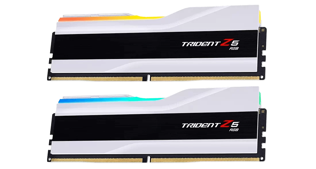 G.Skill Trident Z5 RGB White 48GB (2x24GB) Memory Kit - Intel XMP, 7200MHz CL46 (F5-7200J3646F24GX2-TZ5RW) 4 G.Skill Trident Z5 RGB White 48GB (2x24GB) Memory Kit - Intel XMP, 7200MHz CL46 (F5-7200J3646F24GX2-TZ5RW) - Ảnh 4