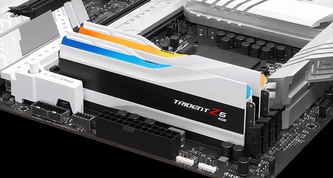 G.Skill Trident Z5 RGB White 48GB (2x24GB) Memory Kit - Intel XMP, 7200MHz CL46 (F5-7200J3646F24GX2-TZ5RW) 8 G.Skill Trident Z5 RGB White 48GB (2x24GB) Memory Kit - Intel XMP, 7200MHz CL46 (F5-7200J3646F24GX2-TZ5RW) - Ảnh 8