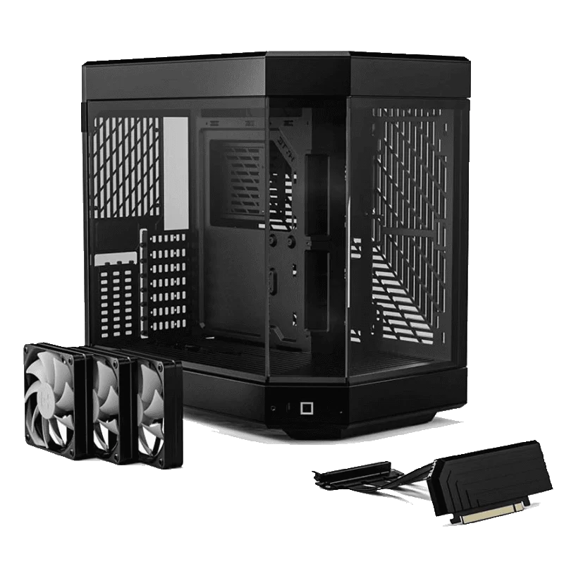 Hyte Y60 Black Dual Chamber Modern Aesthetic Case - Black/Black Mid-Tower ATX size 2 Hyte Y60 Black Dual Chamber Modern Aesthetic Case - Black/Black Mid-Tower ATX size - Ảnh 2