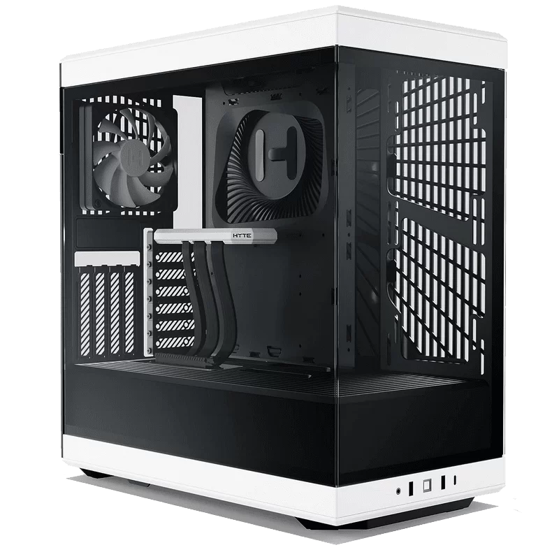 Hyte Y40 Black White S-Tier Aesthetic Case - PCIE 4.0 Riser Cable, 2x 120mm fans included 1 Hyte Y40 Black White S-Tier Aesthetic Case - PCIE 4.0 Riser Cable, 2x 120mm fans included