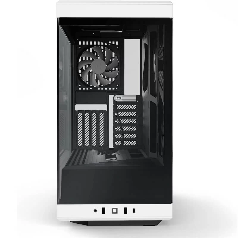 Hyte Y40 Black White S-Tier Aesthetic Case - PCIE 4.0 Riser Cable, 2x 120mm fans included 6 Hyte Y40 Black White S-Tier Aesthetic Case - PCIE 4.0 Riser Cable, 2x 120mm fans included - Ảnh 6