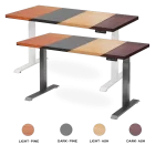NiceDesign LANGBIANG - Square - 152.4x76.2x3.8cm - Height Adjustable Standing Desk