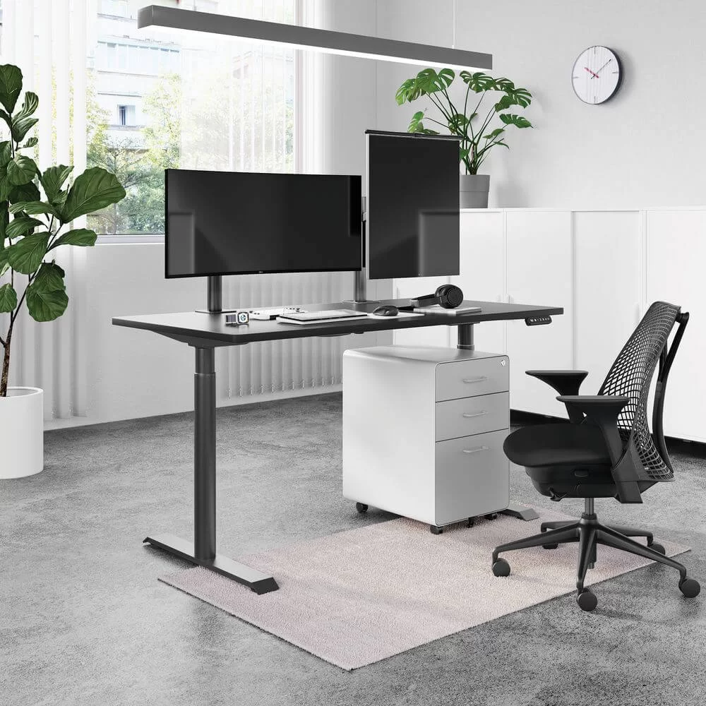 NiceDesign PULUONG - Oval - 152.4x76.2x2.5cm - Height Adjustable Standing Desk 4 NiceDesign PULUONG - Oval - 152.4x76.2x2.5cm - Height Adjustable Standing Desk - Ảnh 4