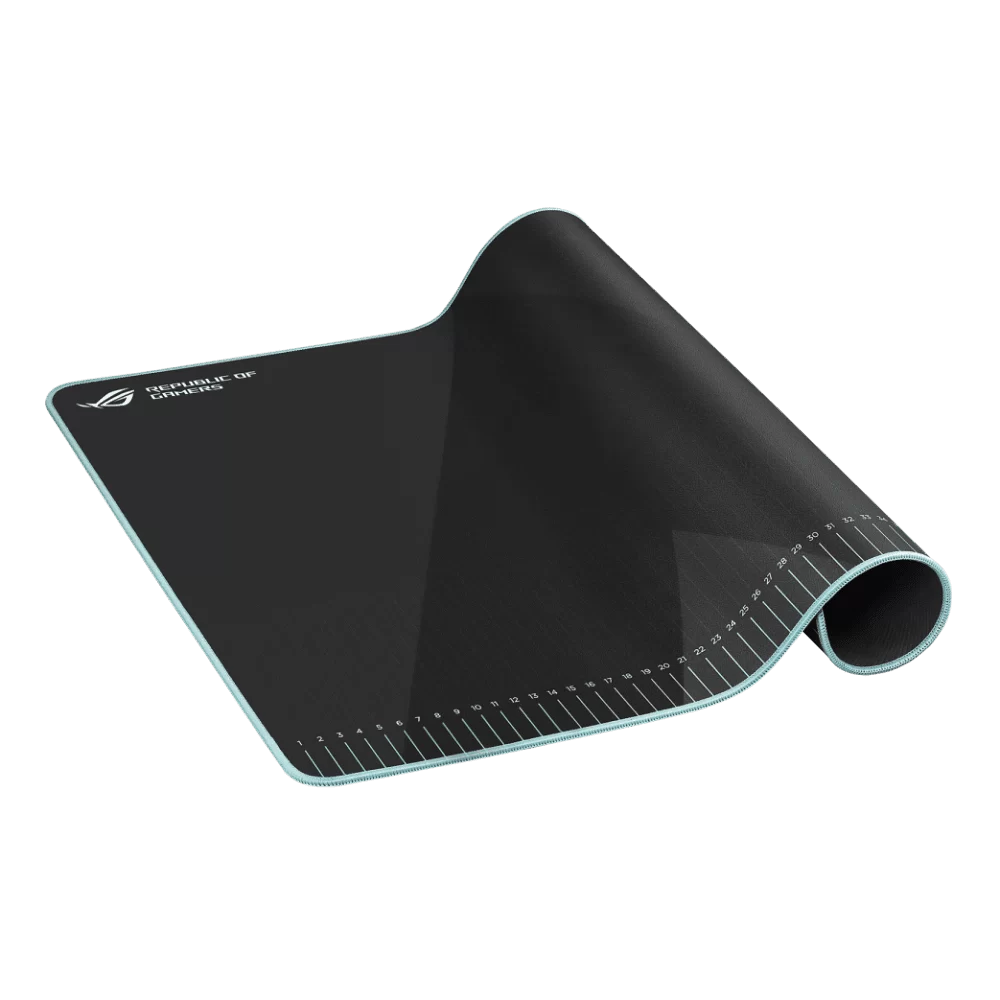 ASUS ROG Hone Ace Aim Lab Edition Mouse Pad - Black, Large (508x420x3 mm), Soft, Hybrid Cloth Material, Non-Slip Rubber Base 2 ASUS ROG Hone Ace Aim Lab Edition Mouse Pad - Black, Large (508x420x3 mm), Soft, Hybrid Cloth Material, Non-Slip Rubber Base - Ảnh 2