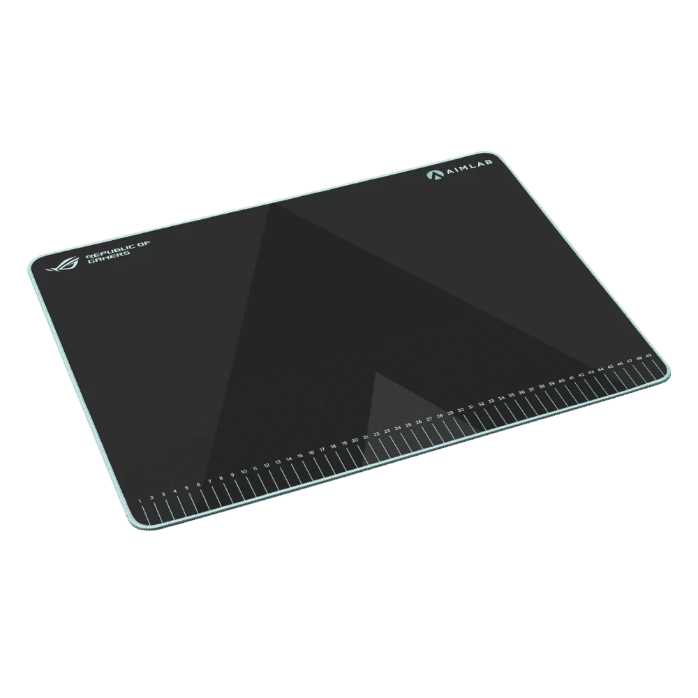 ASUS ROG Hone Ace Aim Lab Edition Mouse Pad - Black, Large (508x420x3 mm), Soft, Hybrid Cloth Material, Non-Slip Rubber Base 3 ASUS ROG Hone Ace Aim Lab Edition Mouse Pad - Black, Large (508x420x3 mm), Soft, Hybrid Cloth Material, Non-Slip Rubber Base - Ảnh 3