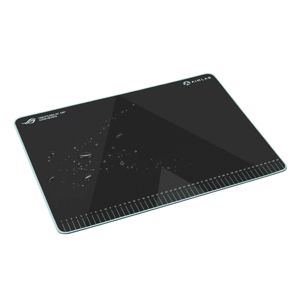 ASUS ROG Hone Ace Aim Lab Edition Mouse Pad - Black, Large (508x420x3 mm), Soft, Hybrid Cloth Material, Non-Slip Rubber Base 5 ASUS ROG Hone Ace Aim Lab Edition Mouse Pad - Black, Large (508x420x3 mm), Soft, Hybrid Cloth Material, Non-Slip Rubber Base - Ảnh 5