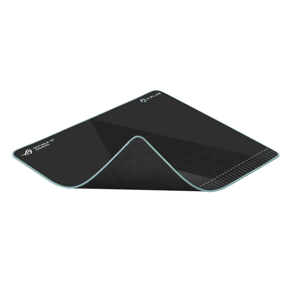 ASUS ROG Hone Ace Aim Lab Edition Mouse Pad - Black, Large (508x420x3 mm), Soft, Hybrid Cloth Material, Non-Slip Rubber Base 6 ASUS ROG Hone Ace Aim Lab Edition Mouse Pad - Black, Large (508x420x3 mm), Soft, Hybrid Cloth Material, Non-Slip Rubber Base - Ảnh 6