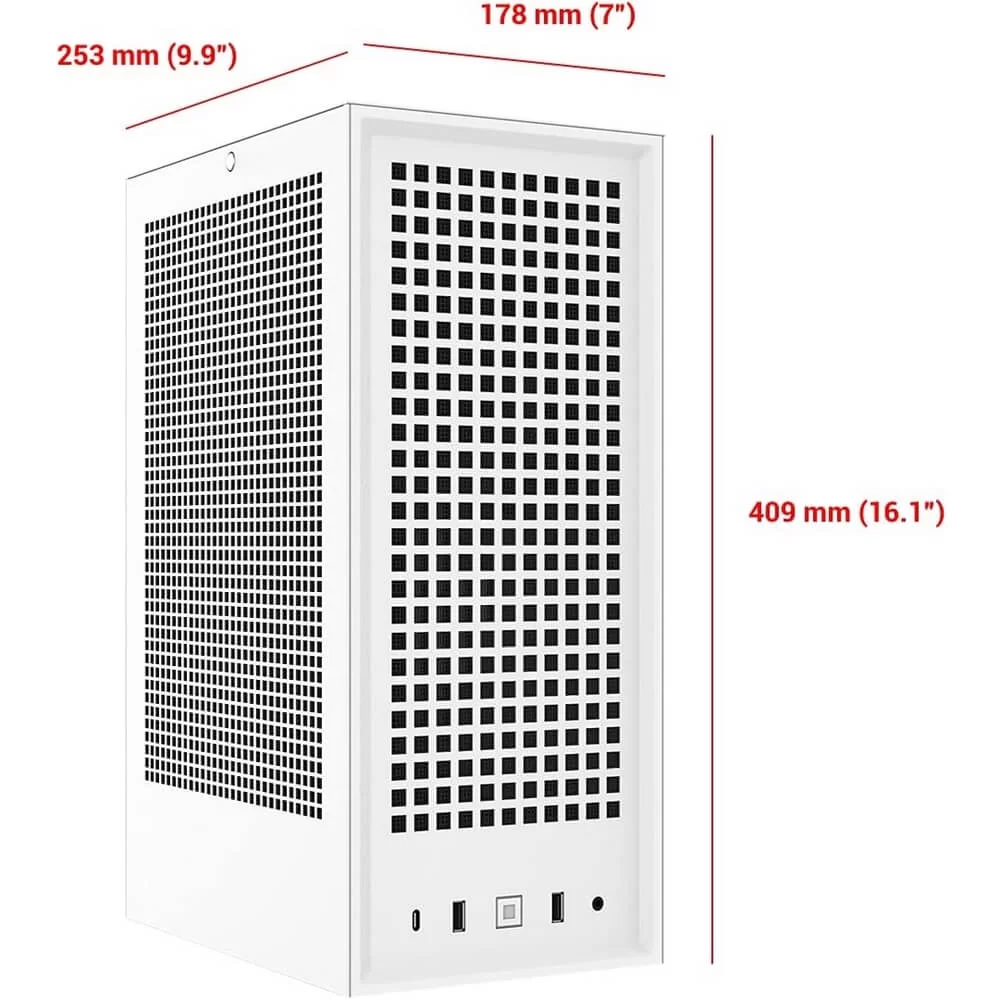 Hyte Revolt 3 White - Premium ITX Small Form Factor Case 4 Hyte Revolt 3 White - Premium ITX Small Form Factor Case - Ảnh 4
