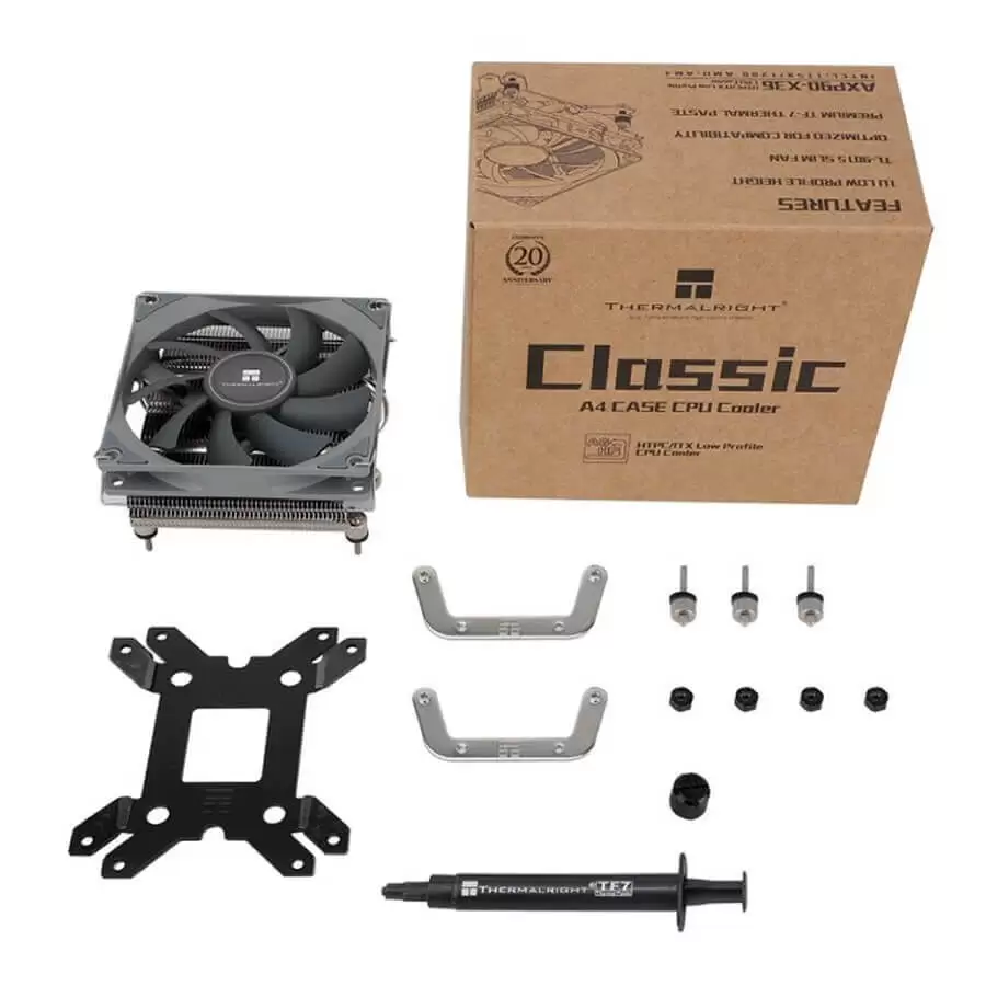 Thermalright AXP-90 X36 ITX Low Profile Air Cooler - 1x92mm Fan (TL-9015B), 2 Heatpipes Nickle, 36mm Height total 8 Thermalright AXP-90 X36 ITX Low Profile Air Cooler - 1x92mm Fan (TL-9015B), 2 Heatpipes Nickle, 36mm Height total - Ảnh 8
