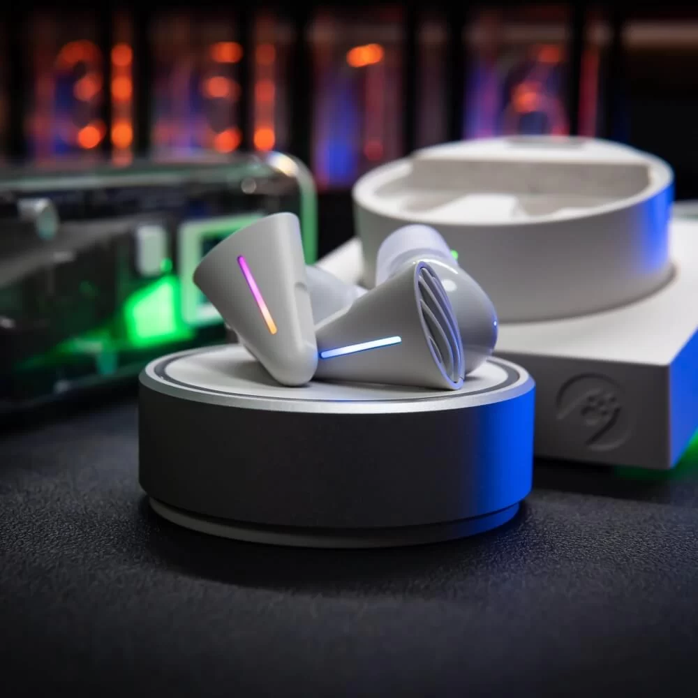 ANGRY MIAO CYBERBLADE The Dark Side Wireless Gaming Earbuds - Active Noise Cancelling, Bluetooth Earbuds with Microphone, 36ms Low Latency 4 ANGRY MIAO CYBERBLADE The Dark Side Wireless Gaming Earbuds - Active Noise Cancelling, Bluetooth Earbuds with Microphone, 36ms Low Latency - Ảnh 4