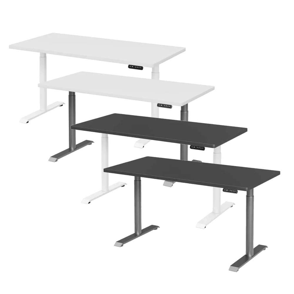 NiceDesign PULUONG - Oval - 152.4x76.2x2.5cm - Height Adjustable Standing Desk 1 NiceDesign PULUONG - Oval - 152.4x76.2x2.5cm - Height Adjustable Standing Desk
