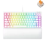 Razer BlackWidow V4 75% White Tactile Gaming Mechanical Keyboard - Razer™ Orange Tactile Mechanical switches Gen-3
