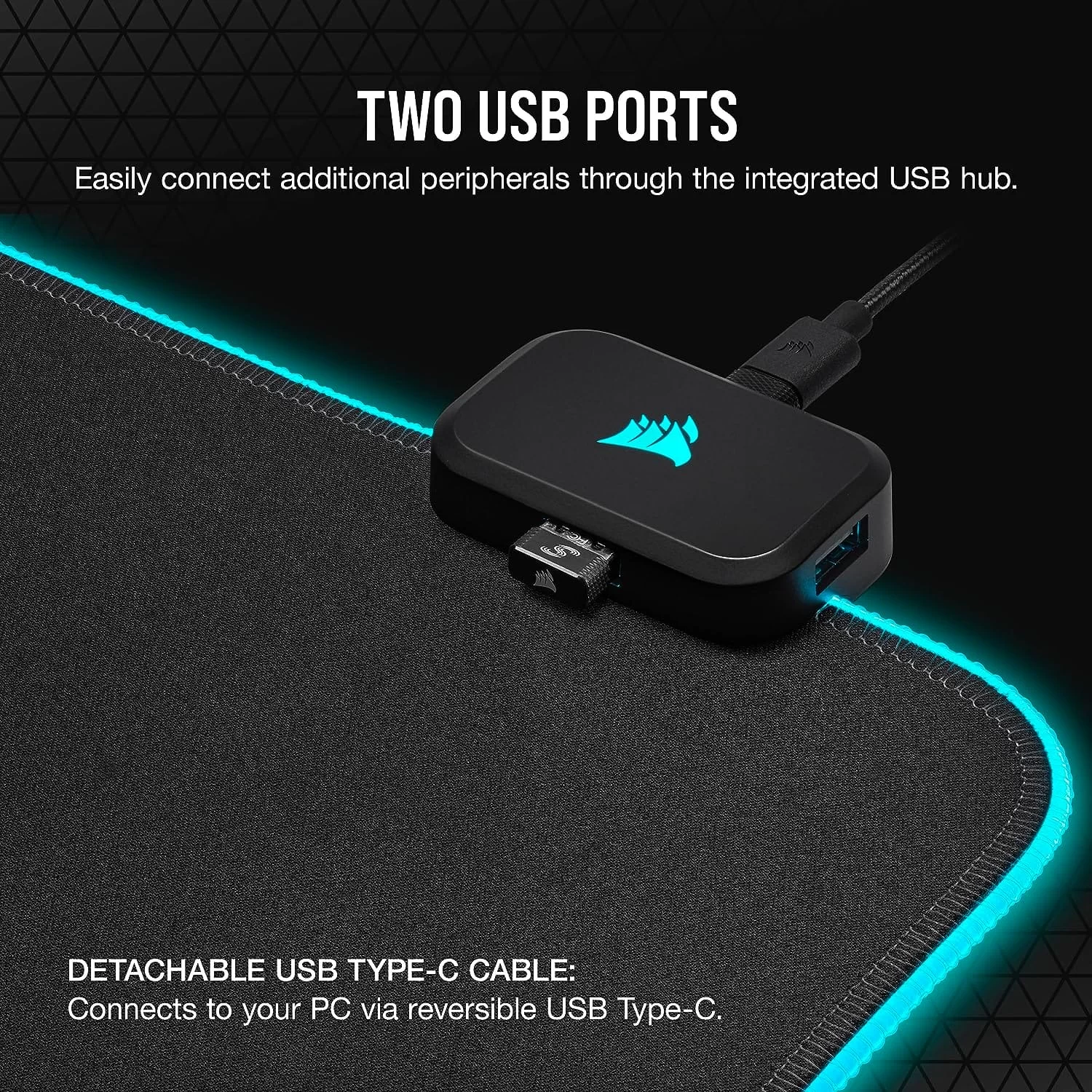 Corsair MM700 RGB Extended 3XL Fabric Gaming Mouse Mat Page mobile 5