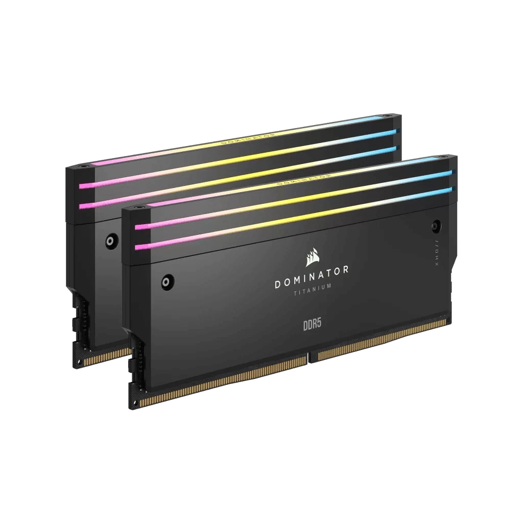 CORSAIR Dominator Titanium RGB 32GB Memory Kit - Black, 32GB (2x16GB) 6000MHz CL30 (CMP32GX5M2B6000C30) 5 CORSAIR Dominator Titanium RGB 32GB Memory Kit - Black, 32GB (2x16GB) 6000MHz CL30 (CMP32GX5M2B6000C30) - Ảnh 5