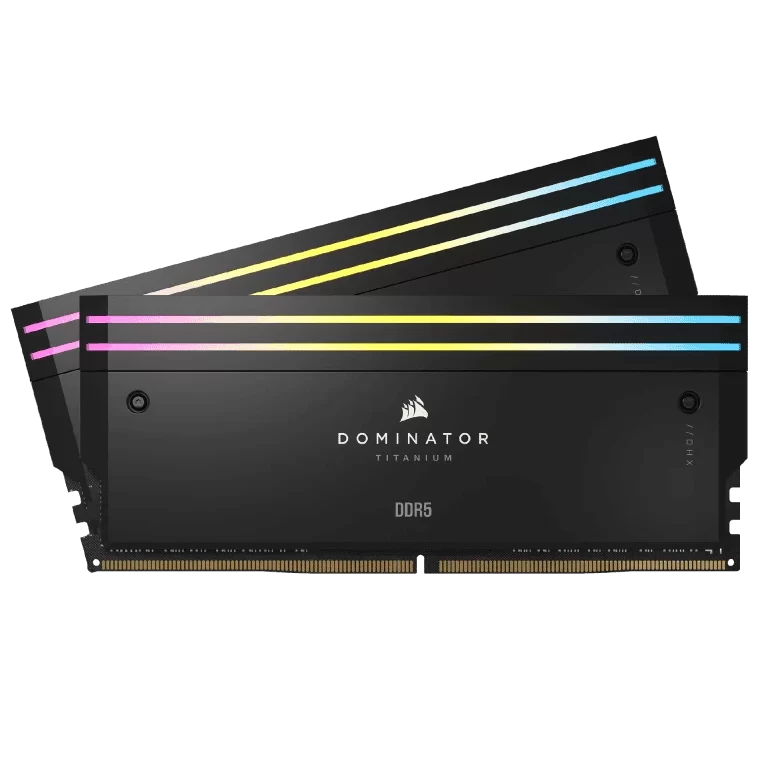 CORSAIR Dominator Titanium RGB 32GB Memory Kit - Black, 32GB (2x16GB) 6000MHz CL30 (CMP32GX5M2B6000C30) 3 CORSAIR Dominator Titanium RGB 32GB Memory Kit - Black, 32GB (2x16GB) 6000MHz CL30 (CMP32GX5M2B6000C30) - Ảnh 3