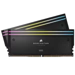 CORSAIR Dominator Titanium RGB 32GB Memory Kit - Black, 32GB (2x16GB) 6000MHz CL30 (CMP32GX5M2B6000C30)