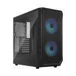 Fractal Design Focus 2 RGB Black TG Clear Tint - Tempered Glass ATX Mid Tower Gaming Case - 2x Aspect 14 RGB included
