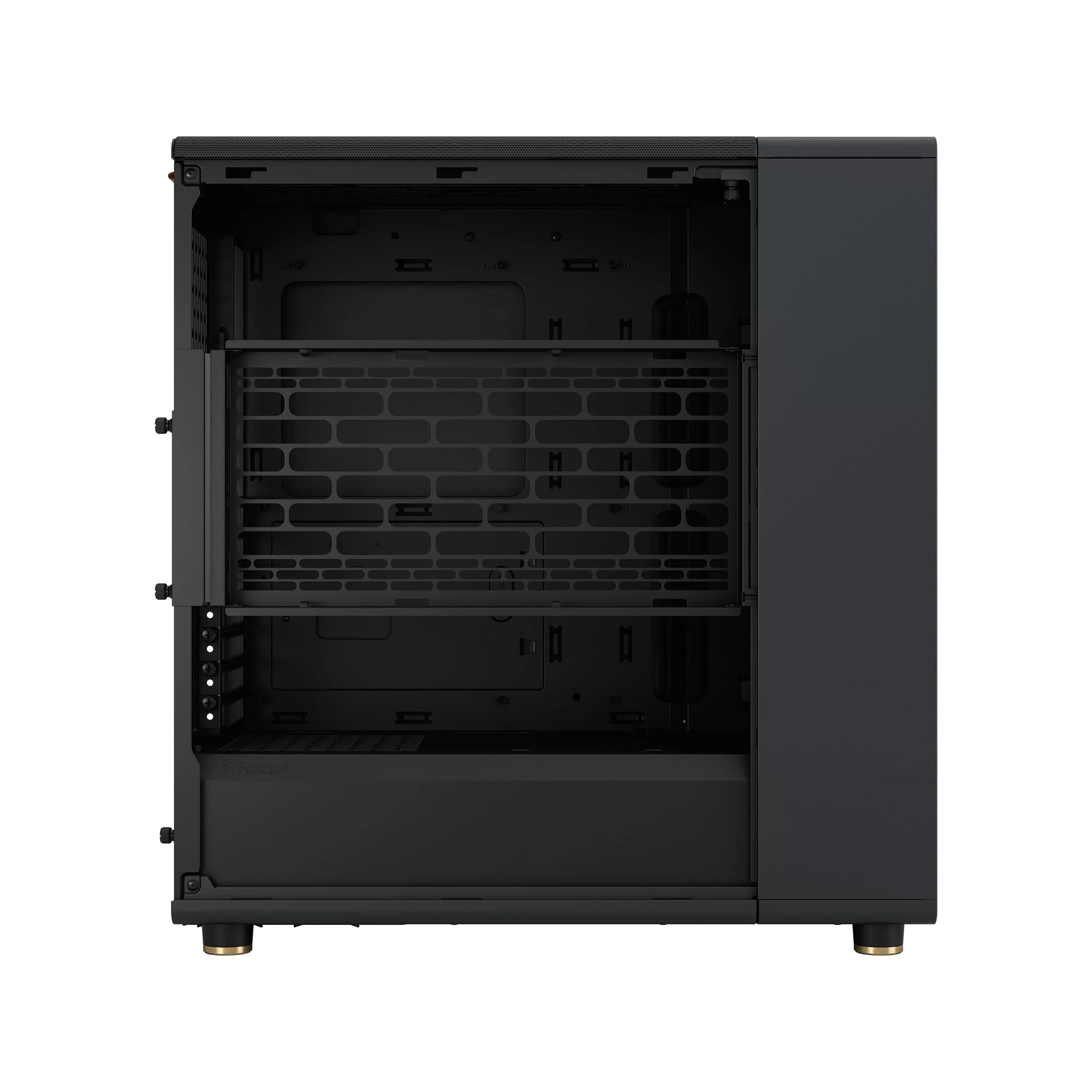Fractal Design North Charcoal Black - Mesh Side Panels ATX Mid Tower Gaming Case - Wood Walnut Front, 2x140mm Fans included, Type C USB 14 Fractal Design North Charcoal Black - Mesh Side Panels ATX Mid Tower Gaming Case - Wood Walnut Front, 2x140mm Fans included, Type C USB - Ảnh 14
